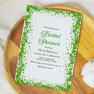 Convites Chuveiro Nupcial Irlandês do Dia de São Patrício T