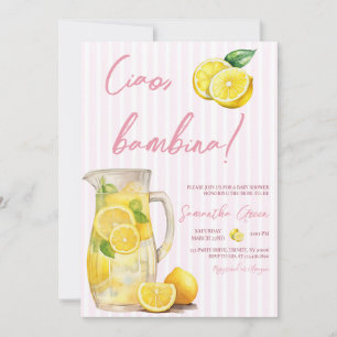 Convites Ciao Bambina Lemon Chá de fraldas