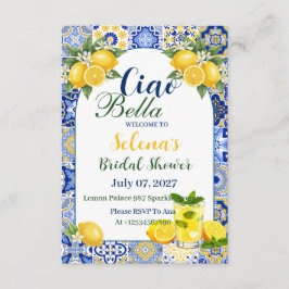 Convites Ciao Bella Bridal Shower Invitation Card