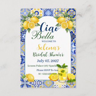Convites Ciao Bella Bridal Shower Invitation Card