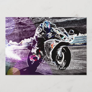 Convites Ciclismo de terra corrida de motocross Motocicleta