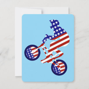 Convites Ciclismo Patriótico BMX dos EUA