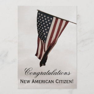 Convites Cidadão americano novo dos parabéns! - Celebraç