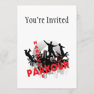 Convites Cidade Grunge de Parkour Radical