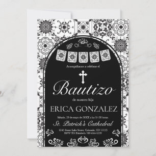 Convites Cielito Lindo Bautizo Talavera Batismo
