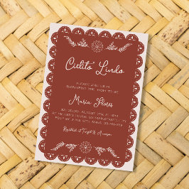 Convites Cielito Lindo Mexicano Papel Picado Chá de fraldas