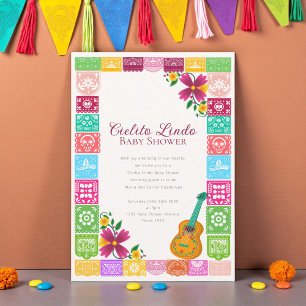 Convites Cielito Lindo Papel Picado Mexicano Arte Folclóric