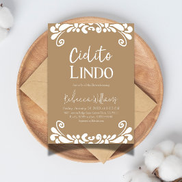 Convites Cielito Lindo Talavera Chá de fraldas Fiesta mexic