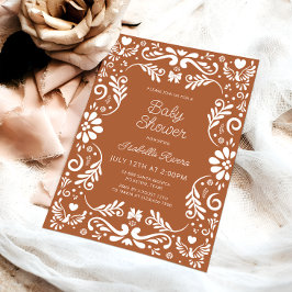 Convites Cielito Lindo Talavera Mexican Baby Shower Invitat