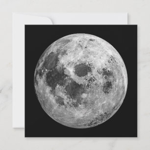 Convites Ciência da Astronomia Espacial legal com Lua Cheia
