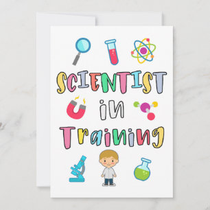 Convites Cientista em Treinamento para Jovens Cientistas