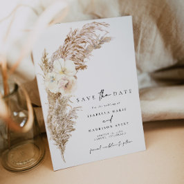 Convites CIERA Boho Dry Pampas Grass Salvar a Data