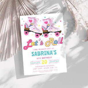 Convites Cilindro rosa Festa de aniversario de meninas de p