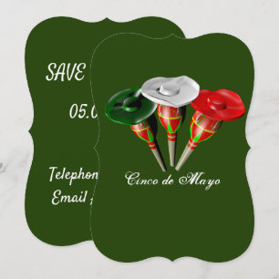 Convites Cinco de maio, festa mexicana