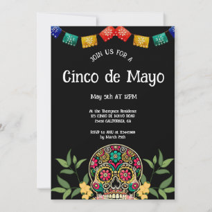 Convites Cinco de Mayo PARTIDO mexicano