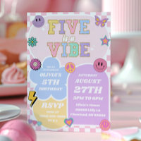 Cinco É Uma Festa de aniversário De 5 De Pré-Disqu