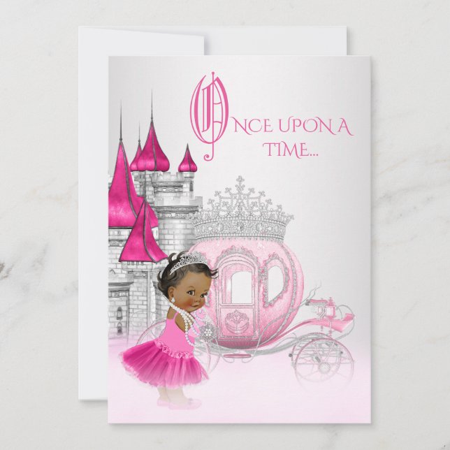 Convites Cinderela Era Uma Vez Princesa Aniversário (Frente)