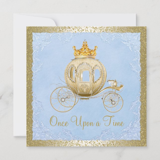 Convites Cinderela Era Uma Vez Princesa Aniversário (Frente)