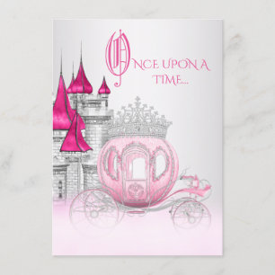 Convites Cinderela Era Uma Vez Princesa Aniversário