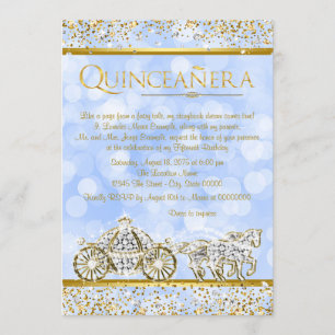Convites Cinderela Princesa Cavalo Carruagem Quinceanera