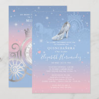 Cinderela - Quinceanera Azul e Rosa