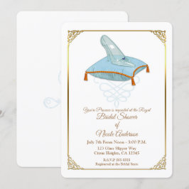 Convites Cinderela Sapatinho de Vidro Chuveiro de Noiva Ele