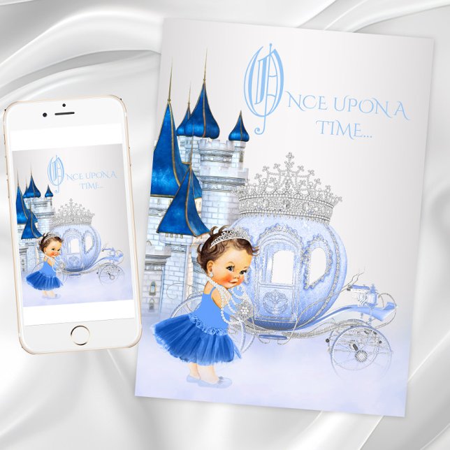 Convites Cinderela Uma Vez Na Época Princesa Aniversário (Cinderella princess birthday party invitation. Any event. Digital download and printed available.)