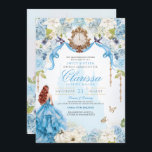 Convites Cinderella Blue Royal Sweet 16 Princesa Aniversári<br><div class="desc">Um sonho de conto de fadas tornou-se realidade. Seu dia especial merece um design de convite muito especial. Dei tanto tempo e me importo em projetar este convite e estou APAIXONADO. Espero que você também esteja! Este convite à Cinderela apresenta tantos toques de luxo perfeitos para a sua bola real....</div>
