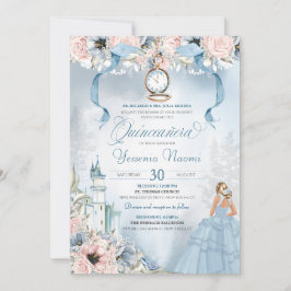 Convites Cinderella Princess Castle Fairy Tale Quinceanera