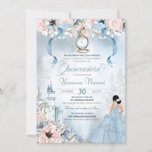 Convites Cinderella Princess Castle Fairy Tale Quinceanera