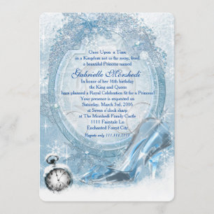 Convites Cinderella Sweet 16