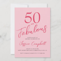 Cinquenta e Fabuloso Rosa Bege Festa de Aniversári