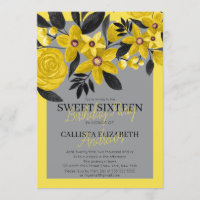 Cinza Amarelo Amarelo Amarelo Aquarelas Sweet 16