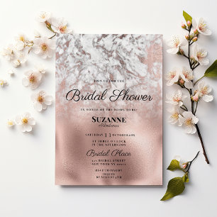 Convites Cinza branca-rosa--branca-Chá de panela-de-ouro