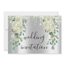 Cinza De Cinza De Prata Casamento Verde De Casa De