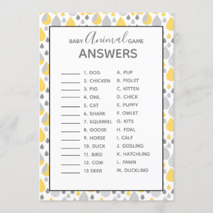 Convites Cinza de jogos para bebês e animais