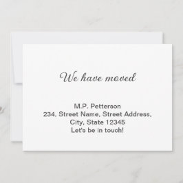 Convites cinza mínima que movemos para adicionar o nome e o