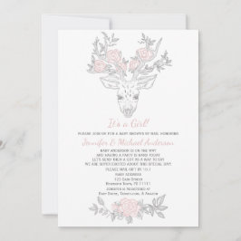 Convites Cinza Rosa, Rapariga Da Madeira, Chá de fraldas Po