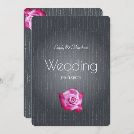 Convites Cinza Rosa Rosa Rosa Rosa, Rosa, Texturizada Convi