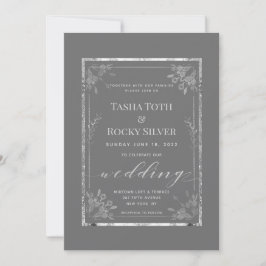 Convites Cinza Sterling Wedding