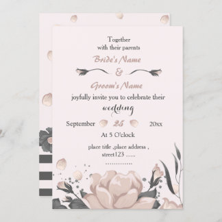 Convites cinzas escuras e poeirentas flores maravilhosas do