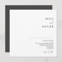 Cinzas profundas e brancas | Casamento mínimo mode