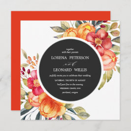 Convites Cinzas redondas de ELEGANTE, modernas e pintadas