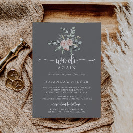 Convites Cinzas Rosa Rosa Clássica Que Votamos Renovação