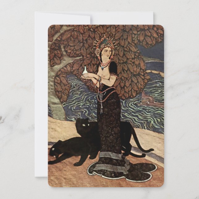 Convites “Circe, a Feiticeira” por Edmund Dulac (Frente)