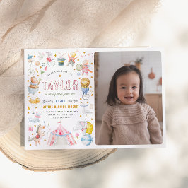 Convites Circo Animal | Aniversário do Carnaval de Aquarela