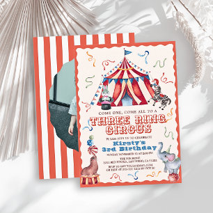 Convites Circo de Três Arcos Carnaval Foto 3º Aniversário