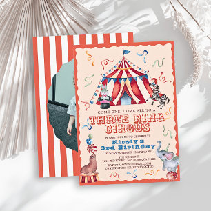 Convites Circo de Três Arcos Carnaval Foto 3º Aniversário
