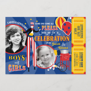 Convites Circo do Carnaval Andarilhos de Perna de Pau Malab