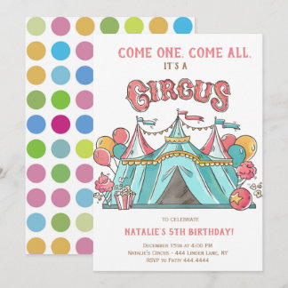 CONVITES CIRCO FESTA DE ANIVERSÁRIO